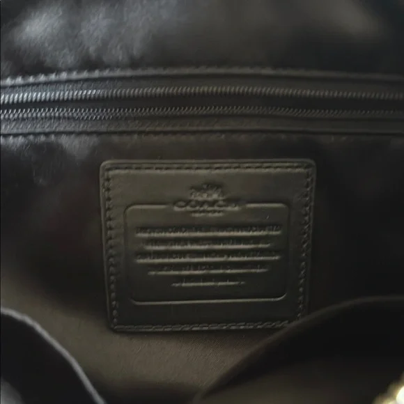 Coach Black Shoulder Bag with Silver Accents - Picture 2 of 4